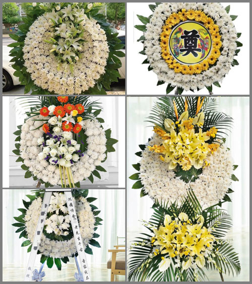 山东滨州滨城区秦皇台乡干西李村花圈速递