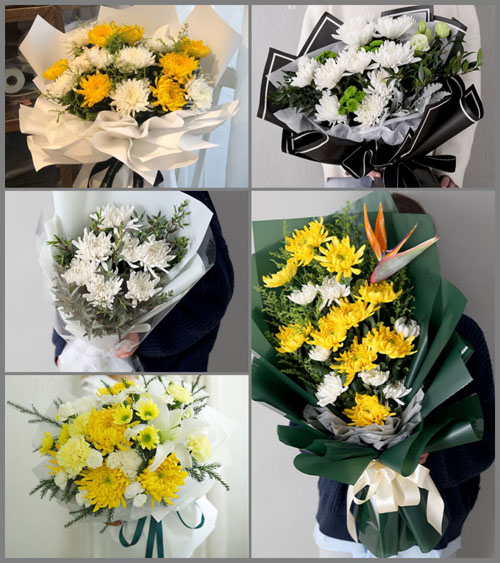 山东滨州滨城区秦皇台乡干西李村白事花束代送